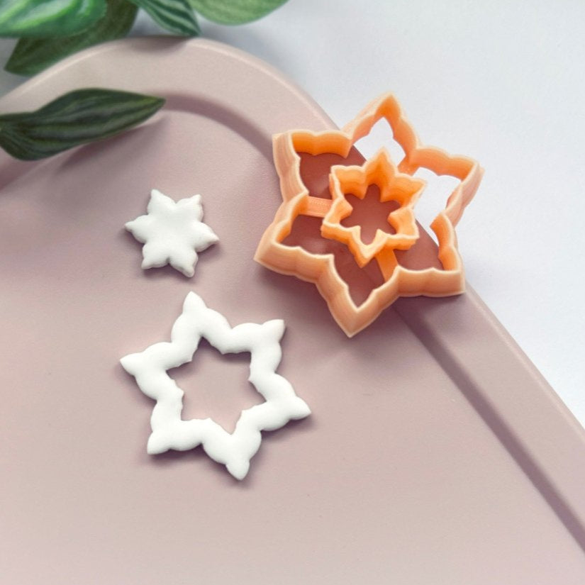Snowflake Donut Clay Cutter -