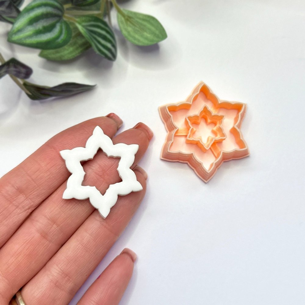Snowflake Donut Clay Cutter -