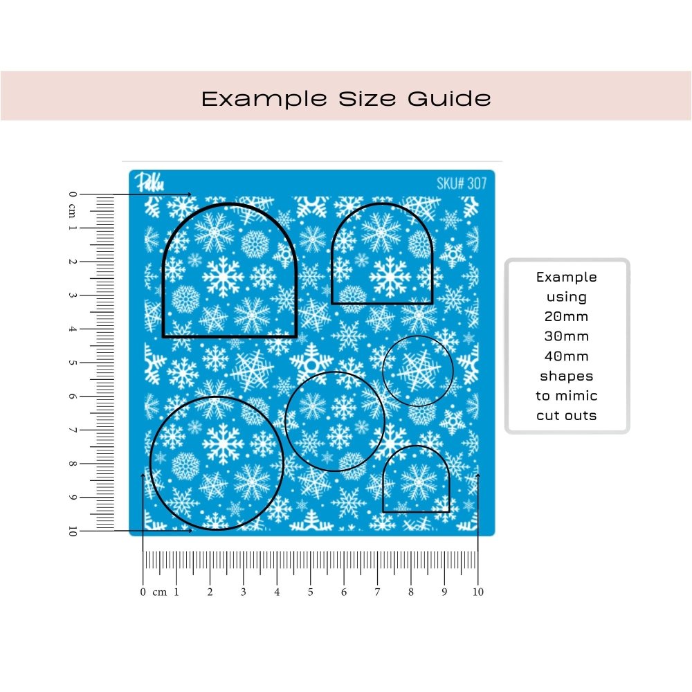 Snowflakes Silkscreen Stencil -