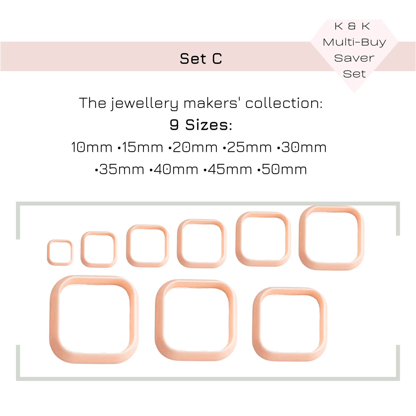 Soft Square Clay Cutter -