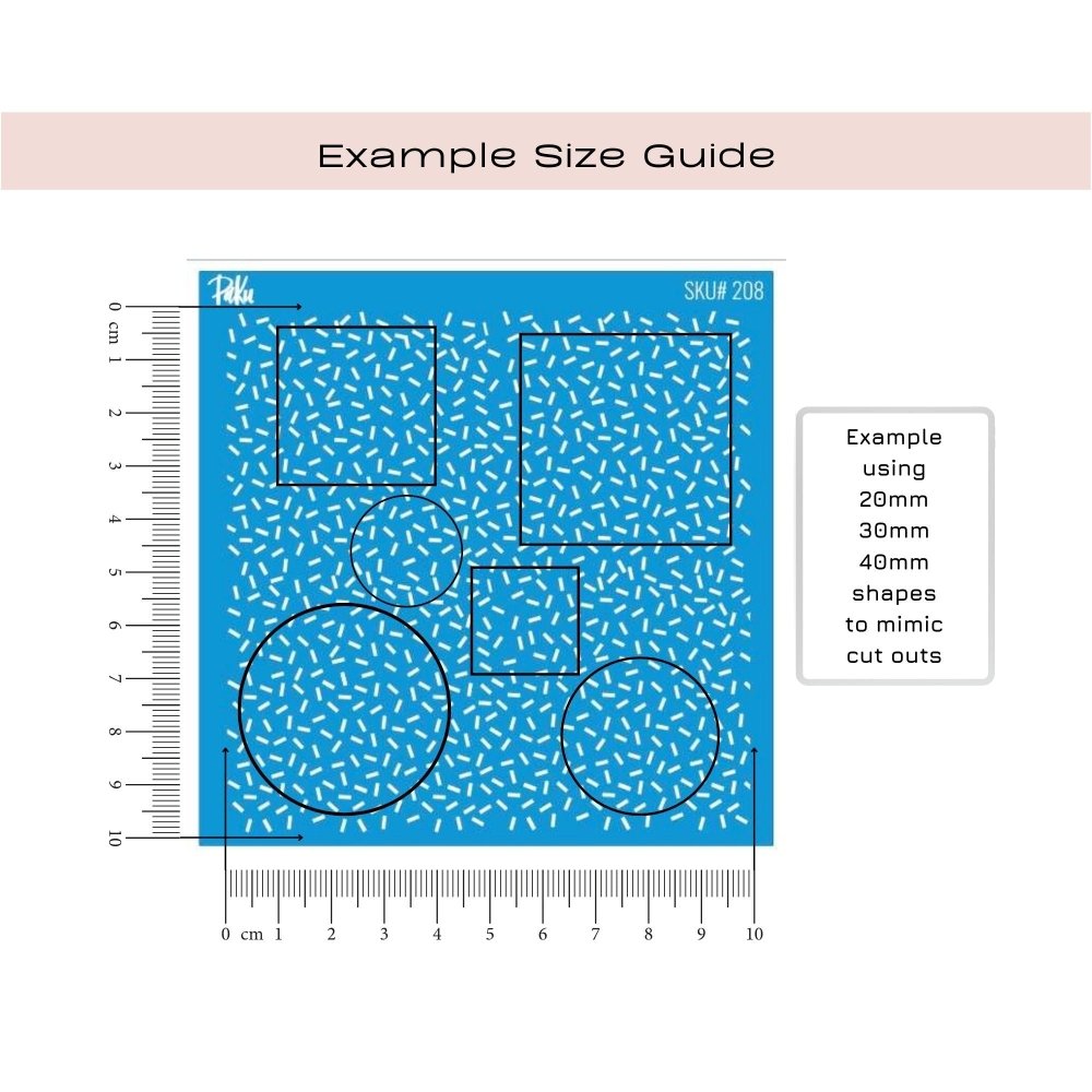 Sprinkles Silkscreen Stencil -