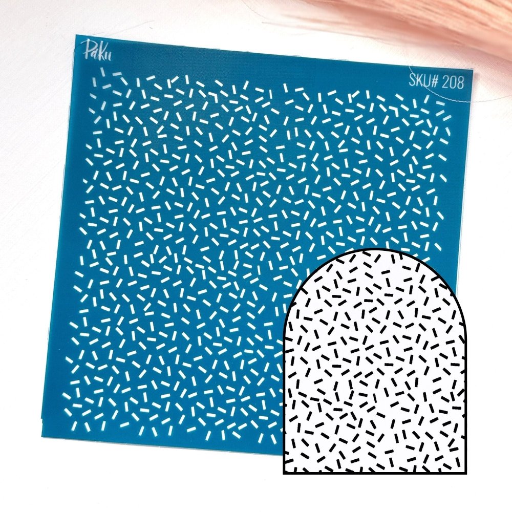 Sprinkles Silkscreen Stencil -