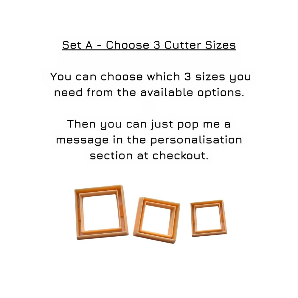 Square Frame | Border Polymer Clay Cutter -
