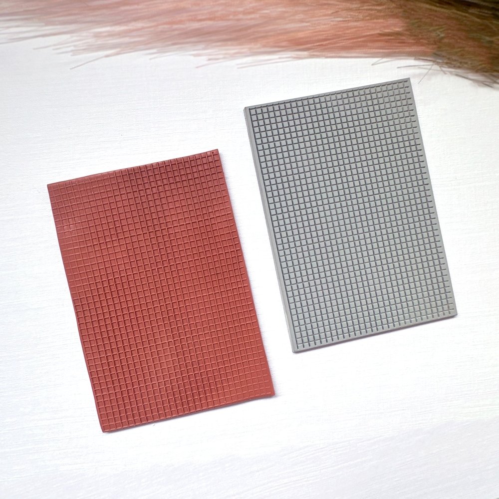 Squares Plaid Texture Stamp -