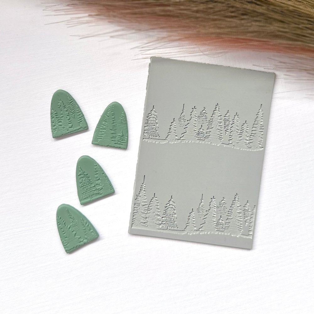 Trees Silhouette Texture Stamp -