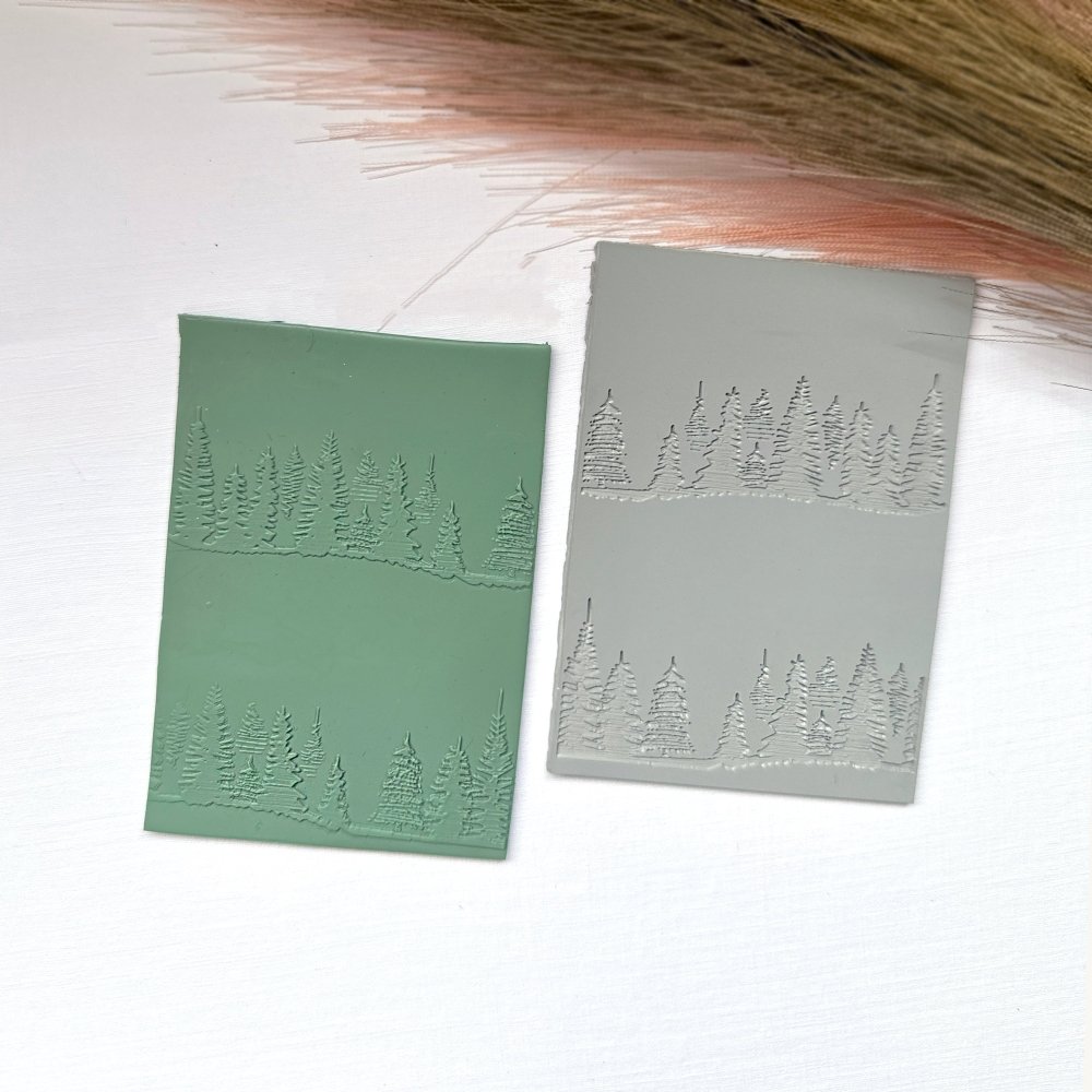 Trees Silhouette Texture Stamp -
