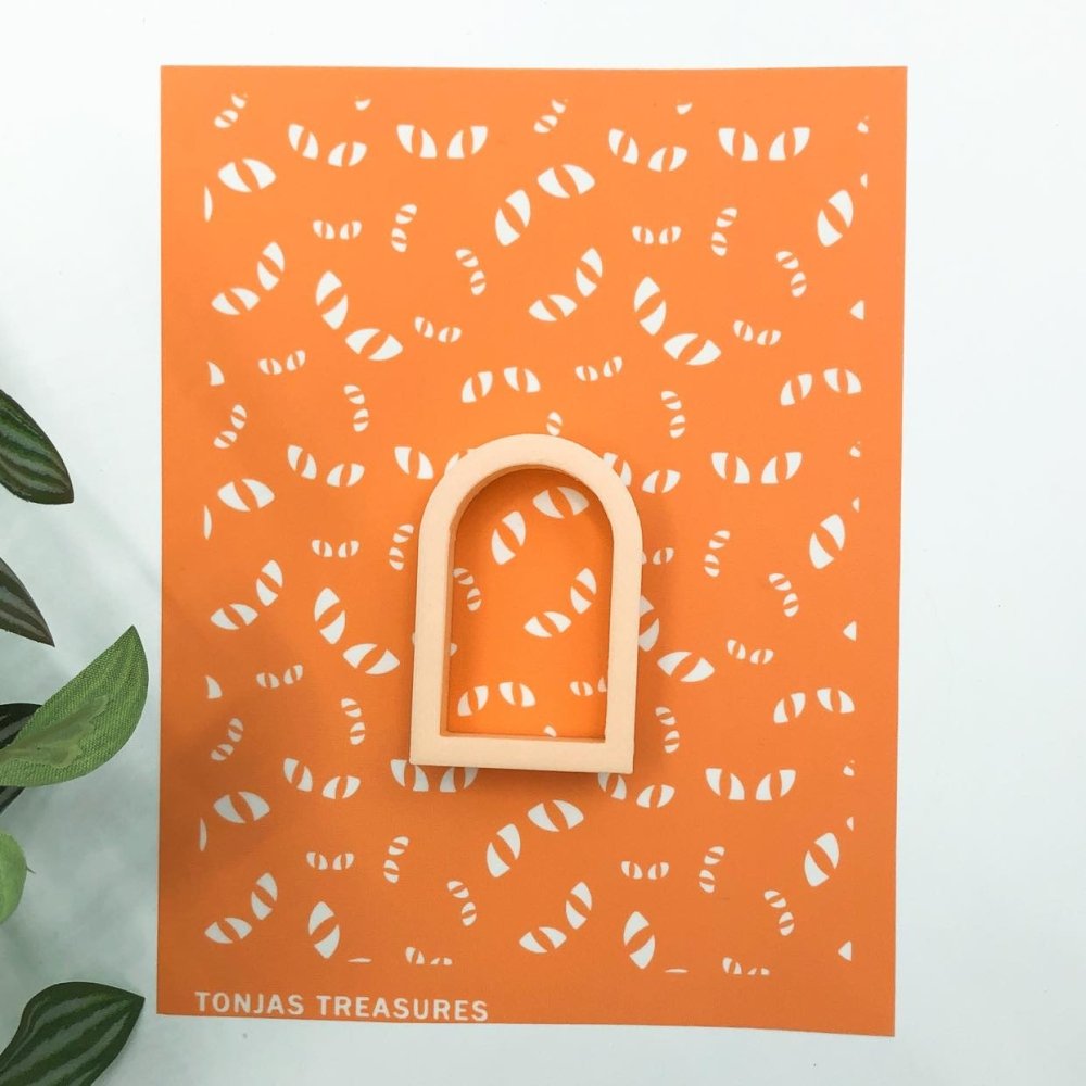 Always Watching Eyes Silkscreen | Halloween | Polymer Clay Stencil -