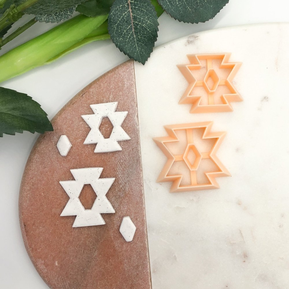 Aztec Donut Clay Cutter | Window Centre Cut Out -