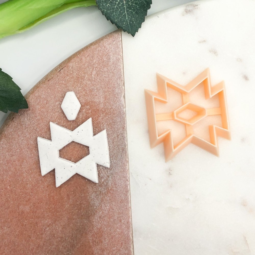 Aztec Donut Clay Cutter | Window Centre Cut Out -