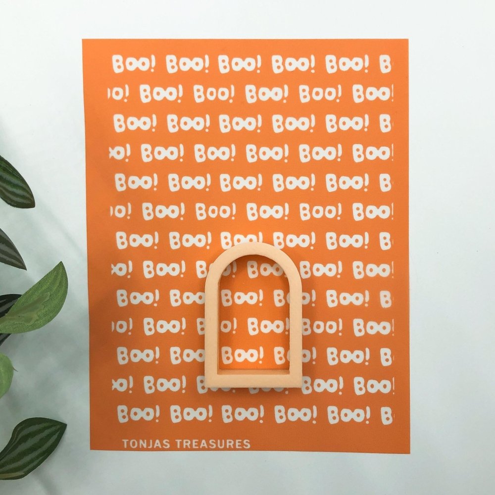 Boo! Silkscreen | Halloween Fun | Polymer Clay -