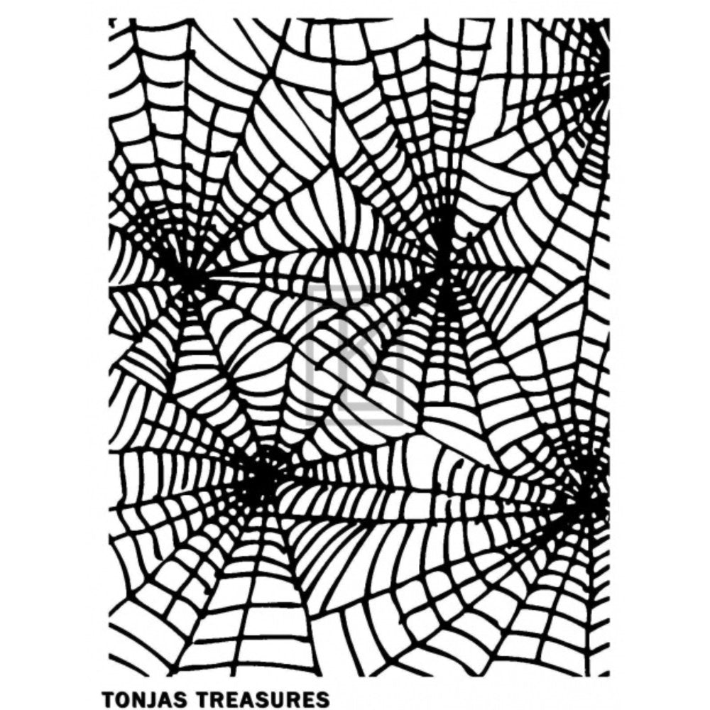 Caught in my Web Silkscreen | Halloween Spiderweb | Polymer Clay -