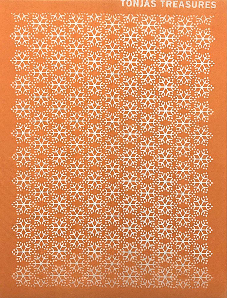 Christmas Snowflake Background Silkscreen -