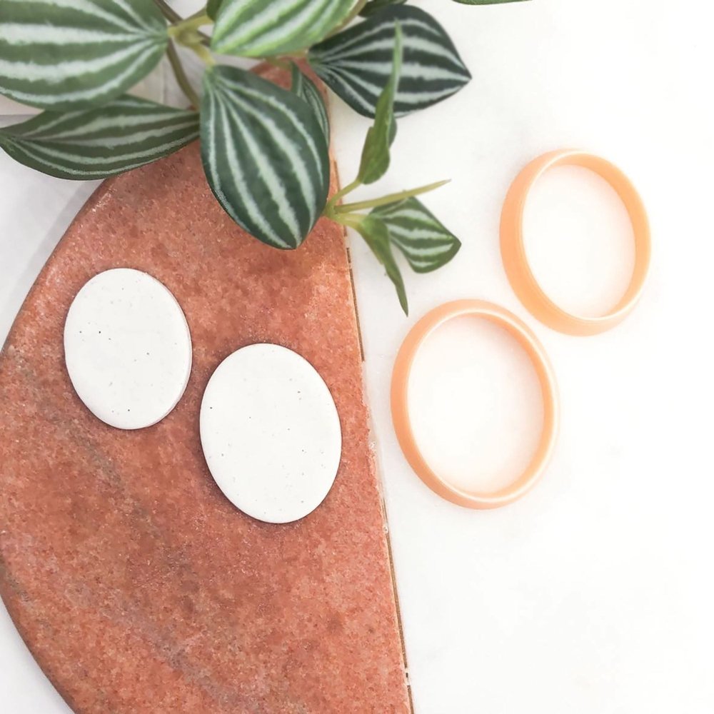 Chunky Oval Polymer Clay Cutter -