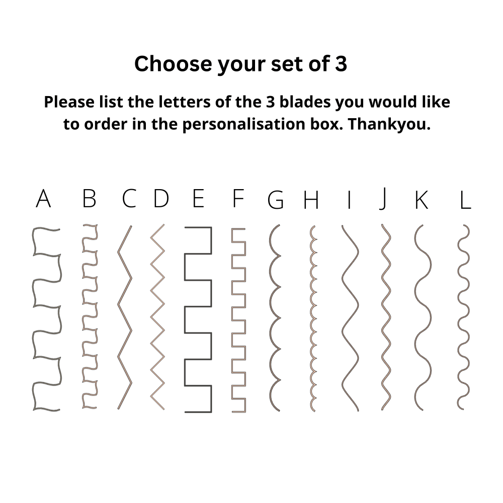 Clay Cutters - Blades | Choose Your Slicer - Edge Pattern Cutter -
