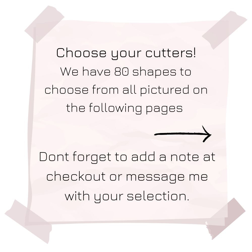 Clay Cutters Mini Size 10mm | Choose Your Set | Mix and Match Bundles -