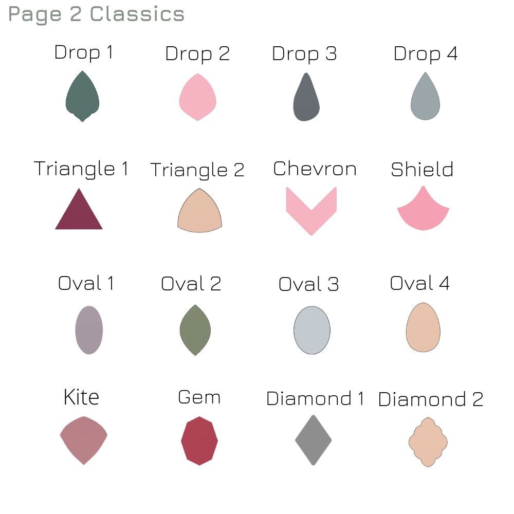 Clay Cutters Stud Size 12.5mm Mini | Choose Your Set | Mix and Match Bundles -