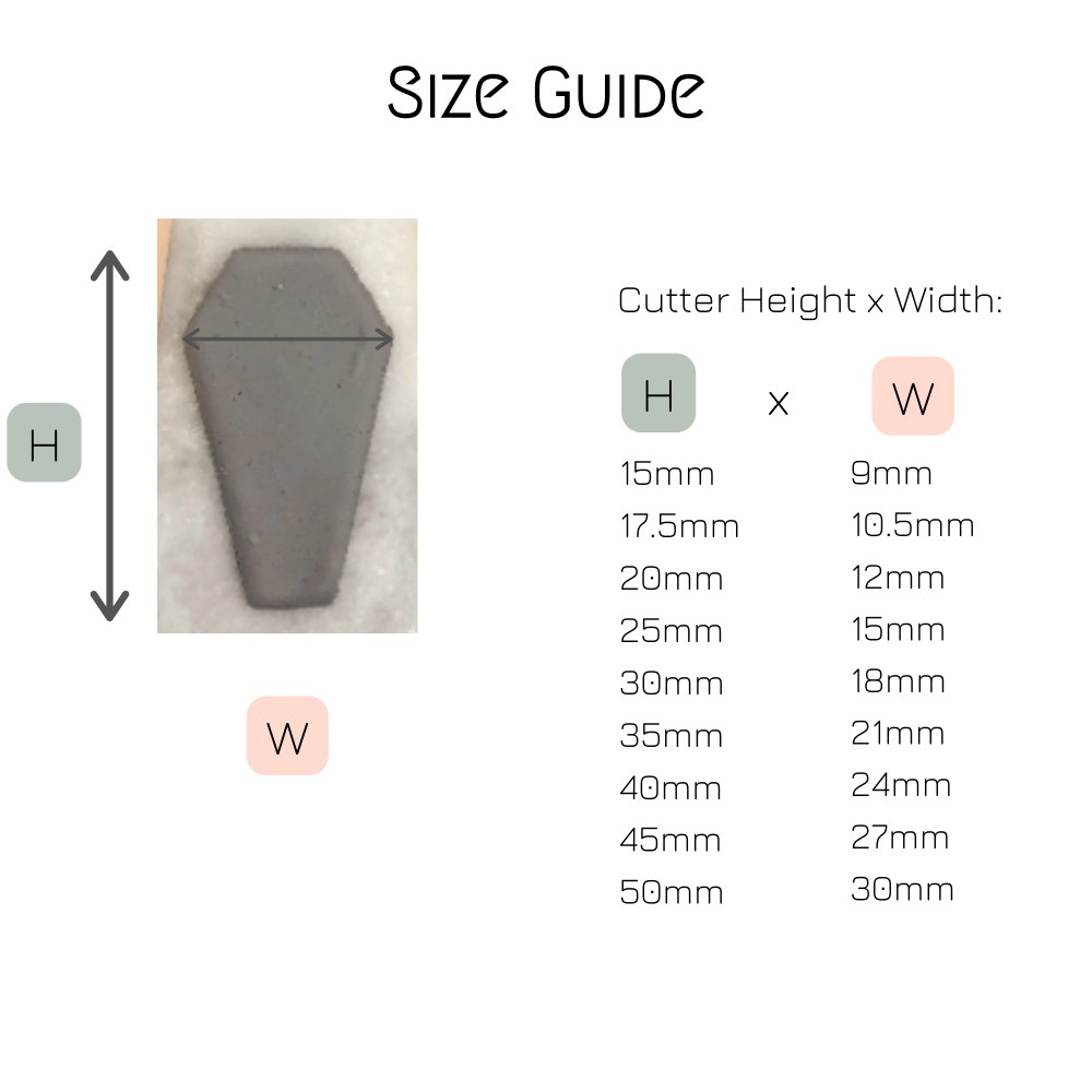 Coffin Shape Clay Cutter | Halloween -