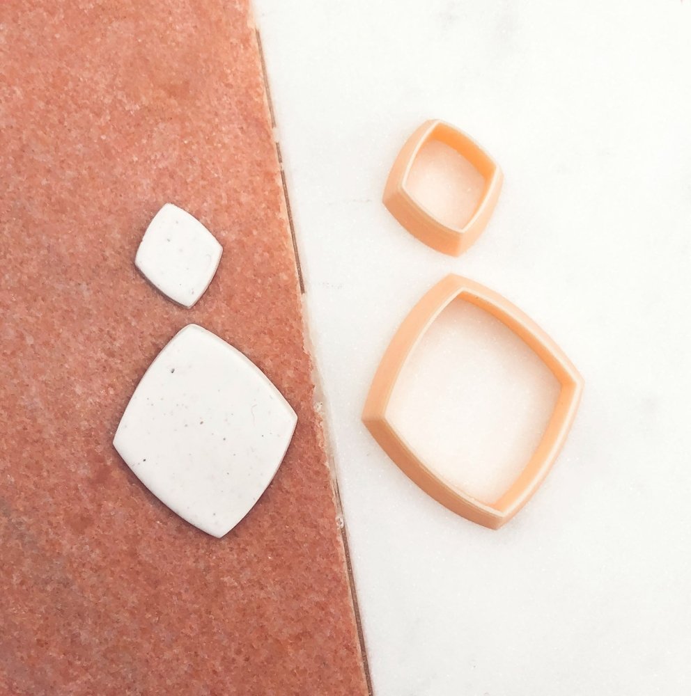 Diamond, Slightly Rounded Clay Cutter -