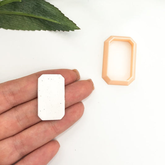 Faceted Rectangle Clay Cutter -