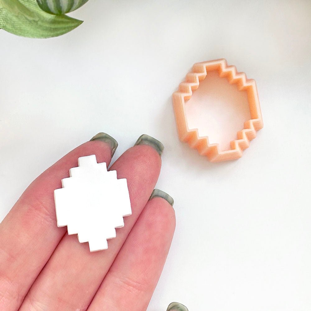 Geo Diamond Clay Cutter | Stepped Shape -