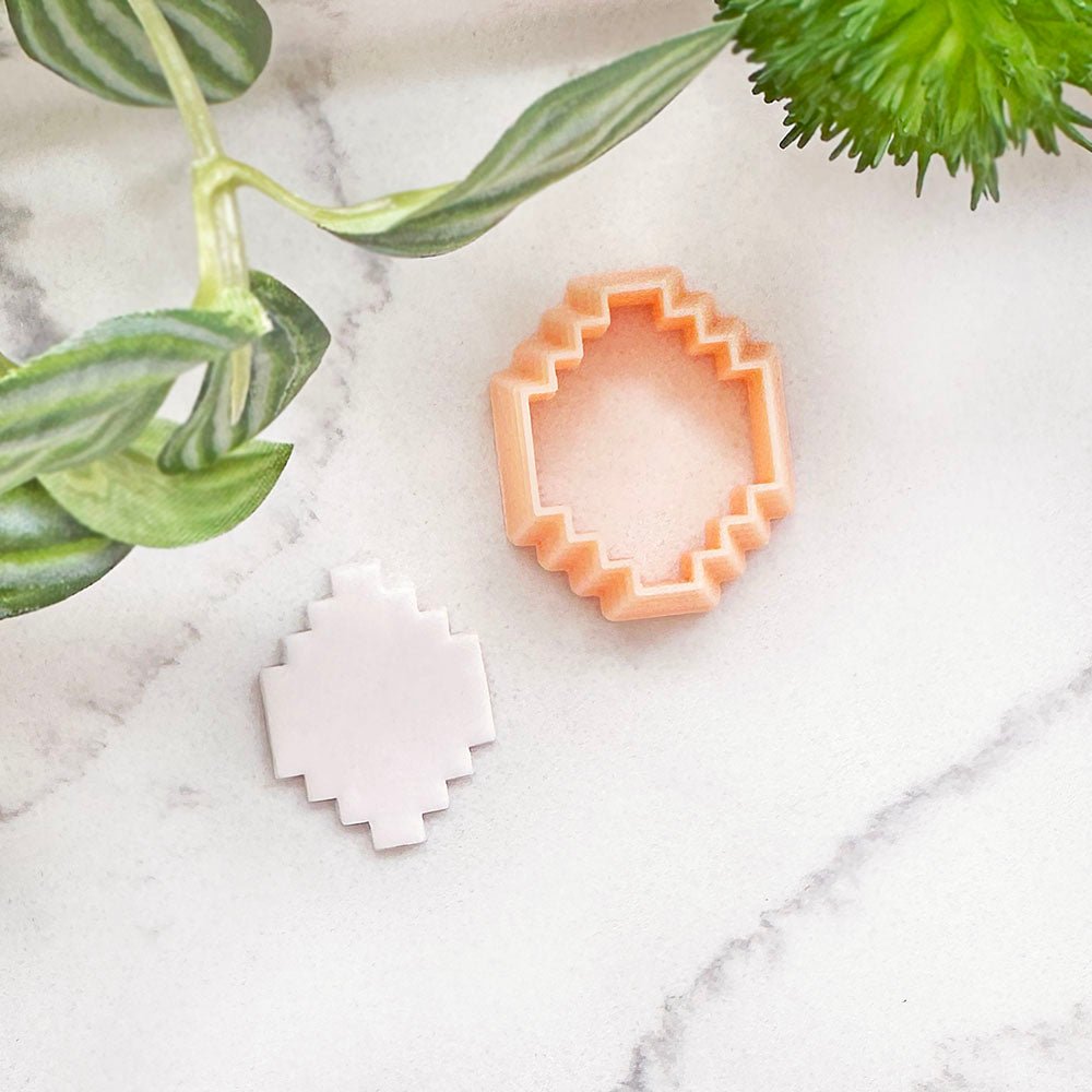 Geo Diamond Clay Cutter | Stepped Shape -