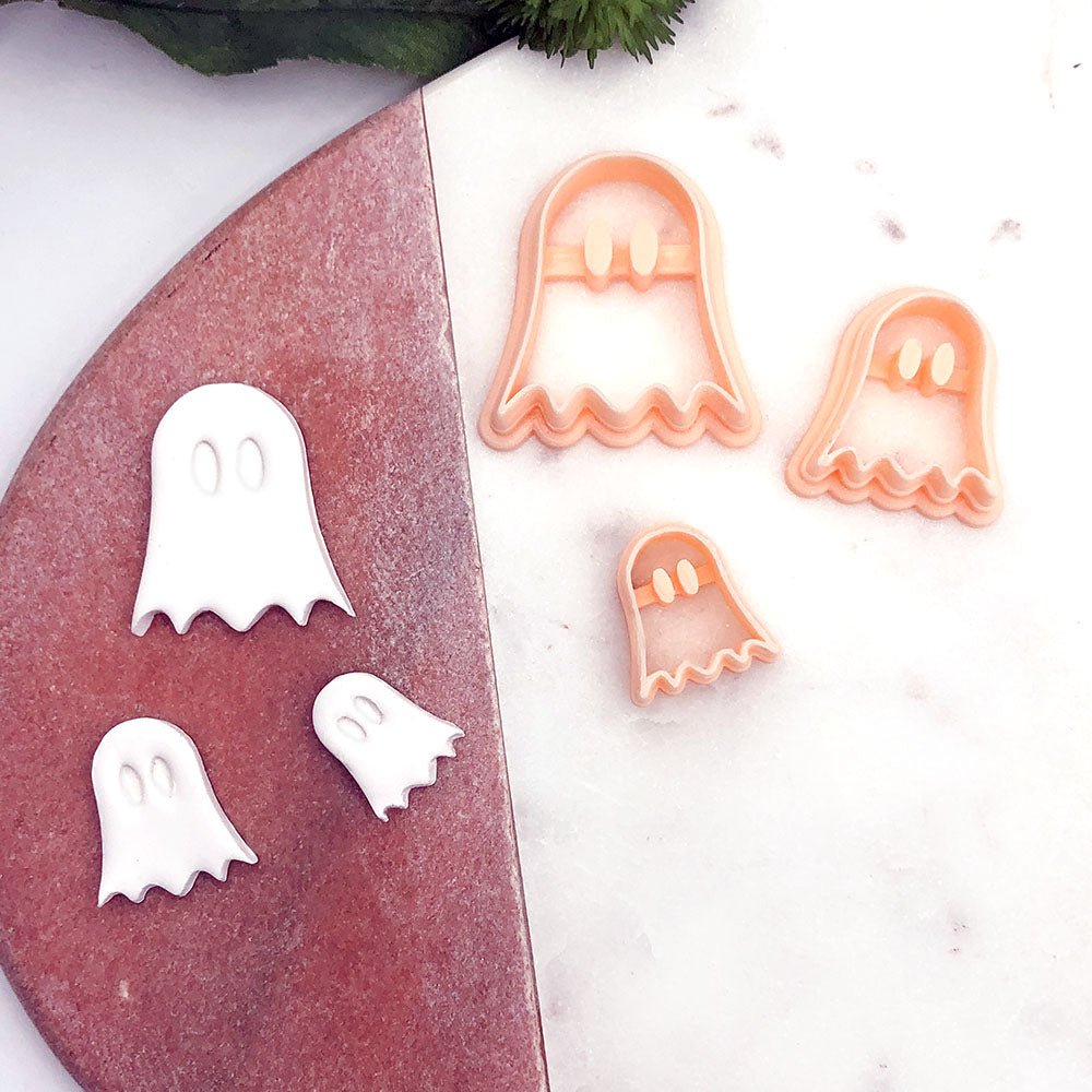 Ghost Cute Clay Cutter with Googly Eyes -