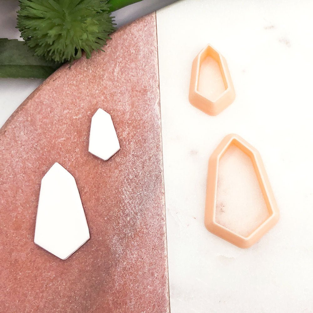 Jewel Gem Shape Clay Cutter | Long Diamond Trapezium -
