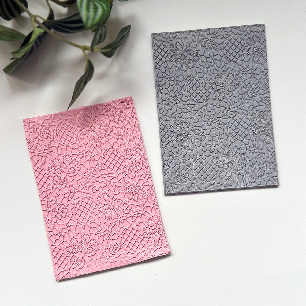 Lace Detail Texture Stamp | Vintage Pattern Rubber Embossing Mat -