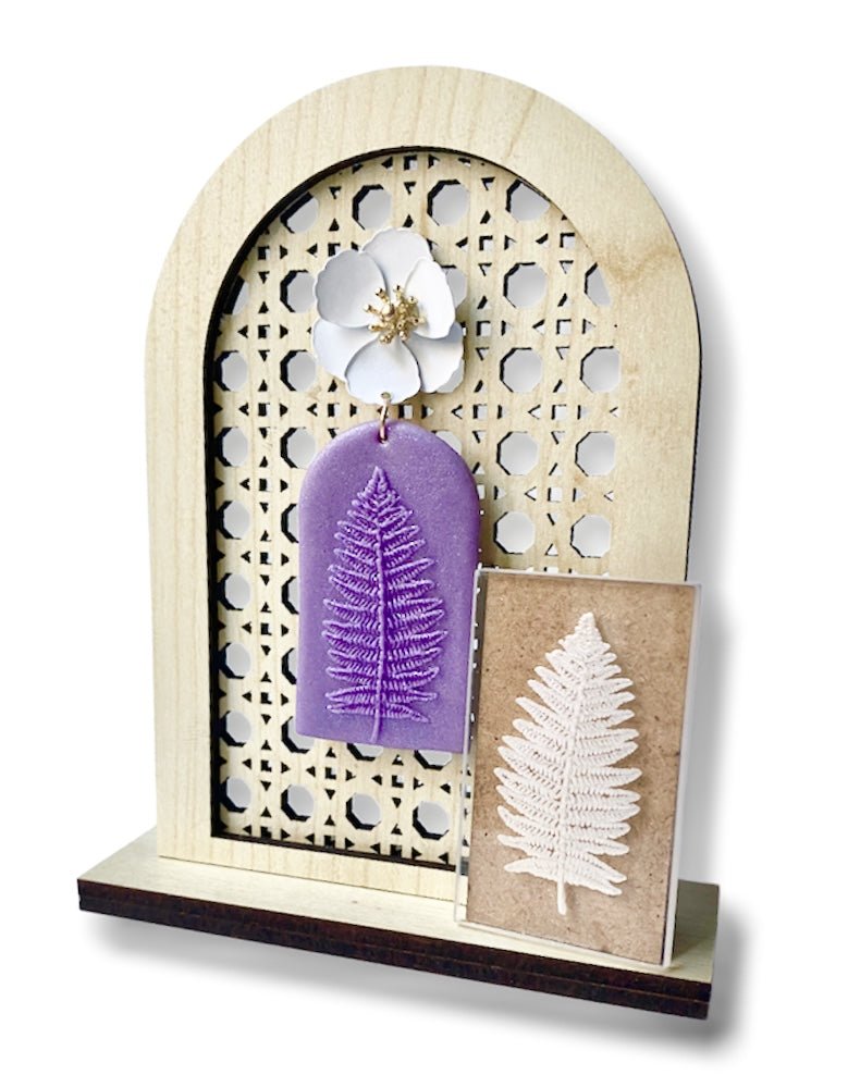 Leaf 3 Texture Stamp | Acrylic Clear Embossing Plate -
