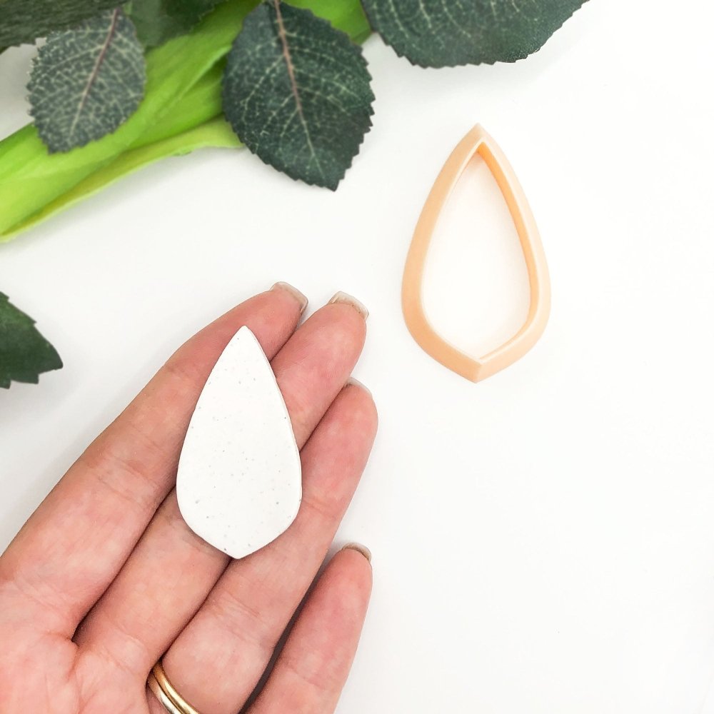 Leaf Polymer Clay Cutter | Teardrop, Raindrop Shape -