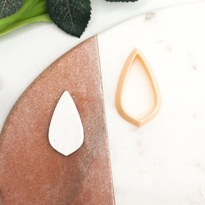 Leaf Polymer Clay Cutter | Teardrop, Raindrop Shape -