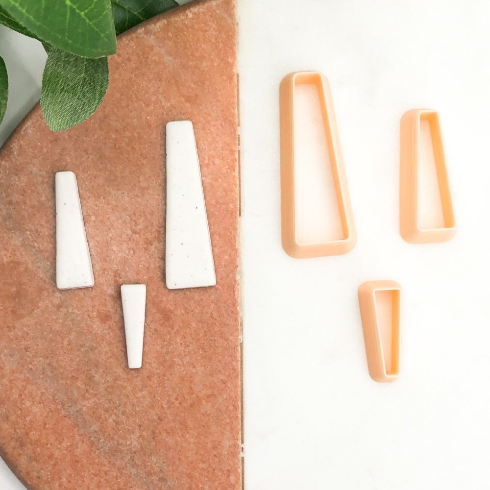 Long Thin Tapered Rectangle Clay Cutter -