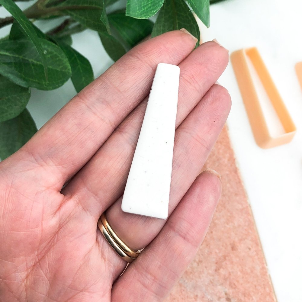 Long Thin Tapered Rectangle Clay Cutter -