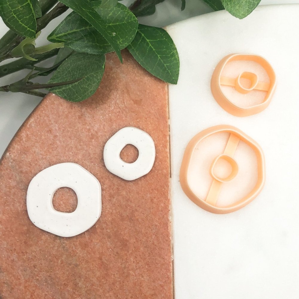 Organic Circle Donut 1 | Pebble Clay Cutter -