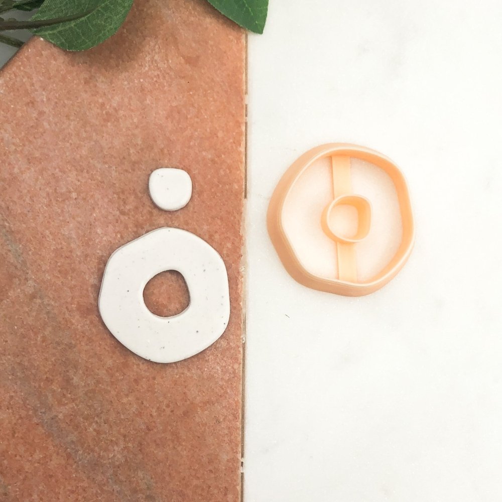 Organic Circle Donut 1 | Pebble Clay Cutter -