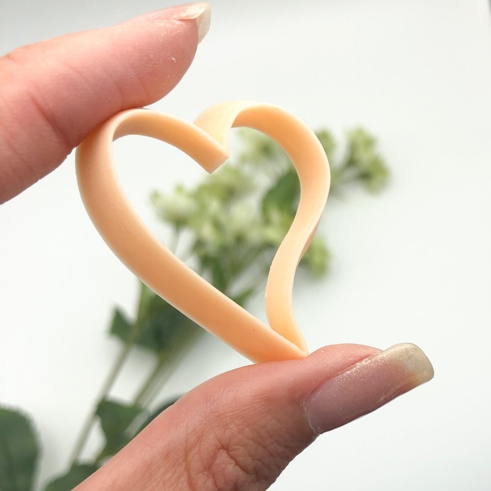 Organic Heart Mirror Polymer Clay Cutter Set | Valentines -
