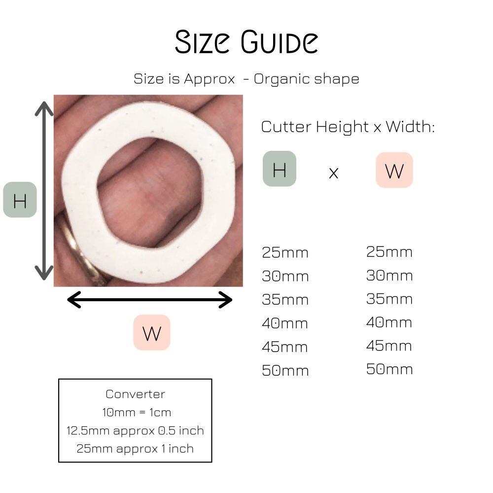 Organic Slim Circle Clay Cutter | Donut -