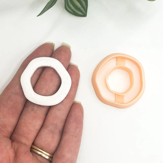 Organic Slim Circle Clay Cutter | Donut -