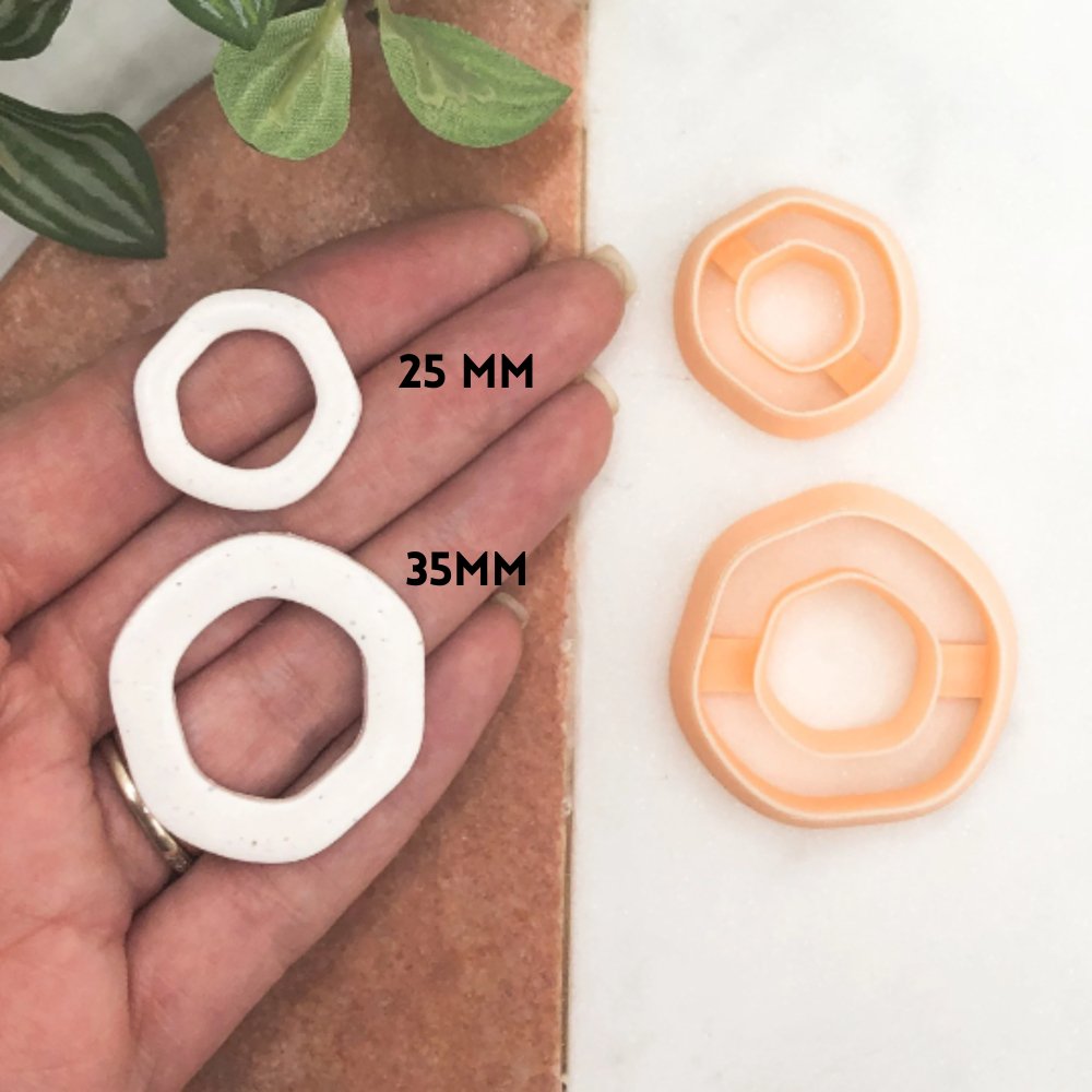 Organic Slim Circle Clay Cutter | Donut -