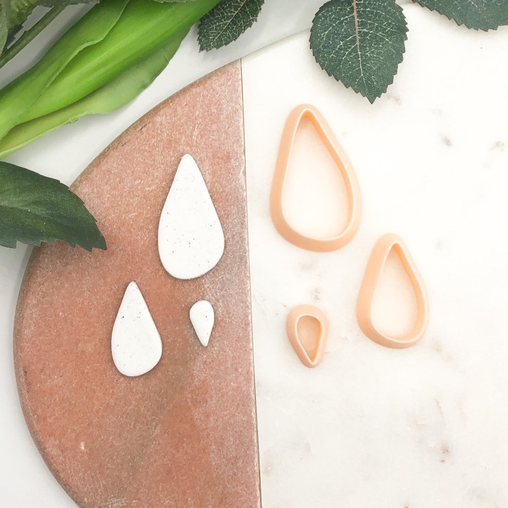 Organic Teardrop Clay Cutter -