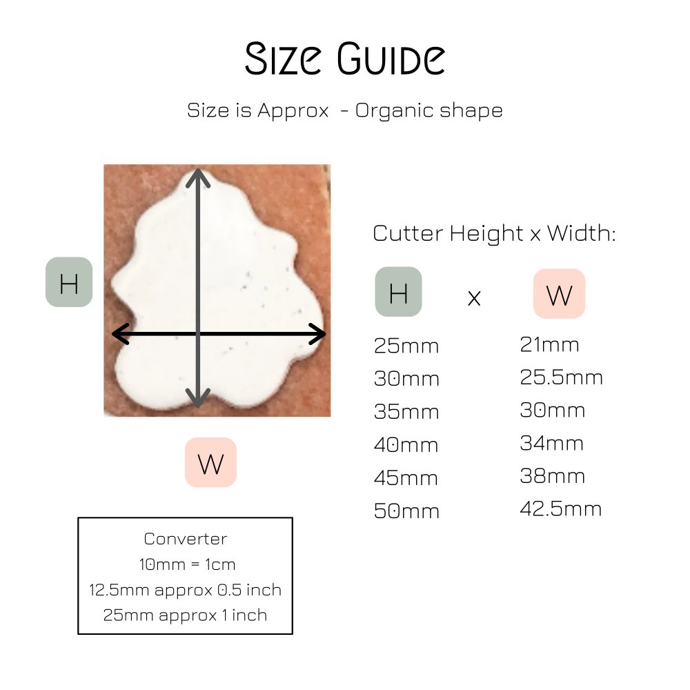 Organic Wavy Clay Cutter | Single or Mirrored Set -