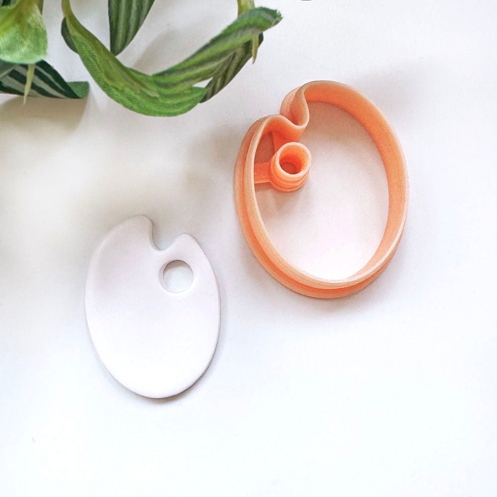 Paint Palette Polymer Clay Cutter -