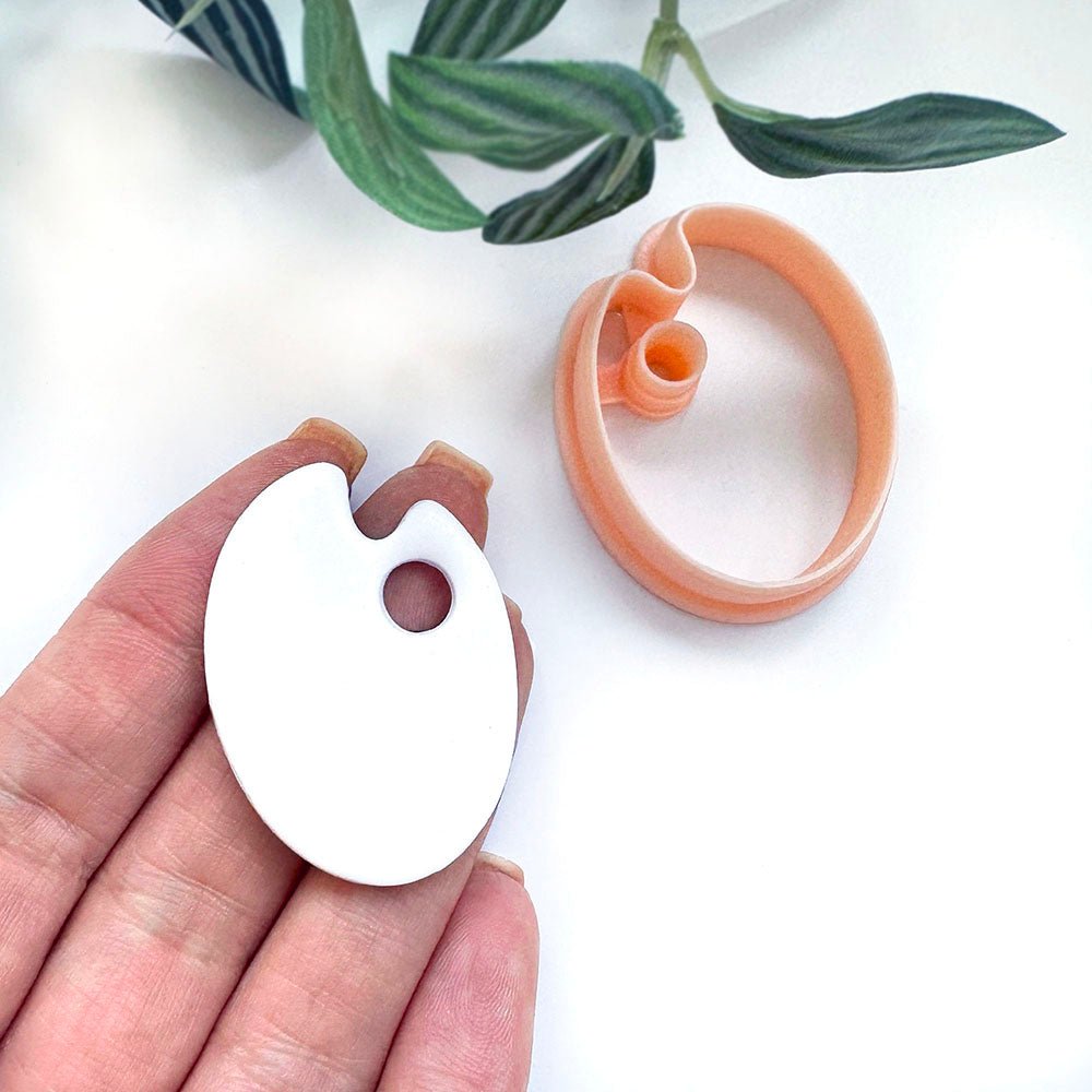 Paint Palette Polymer Clay Cutter -
