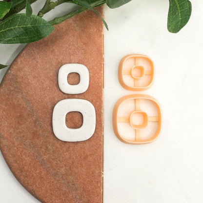 Rounded Square Donut Clay Cutter -