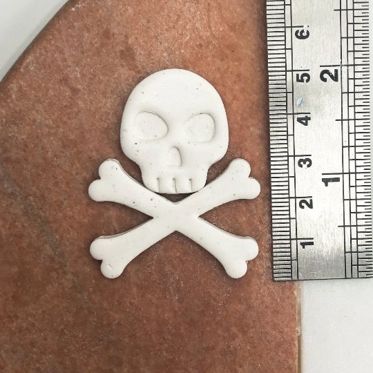 Skull n Crossbones Clay Cutter Duo Set | Halloween, Skeleton, Pirate Inspired -