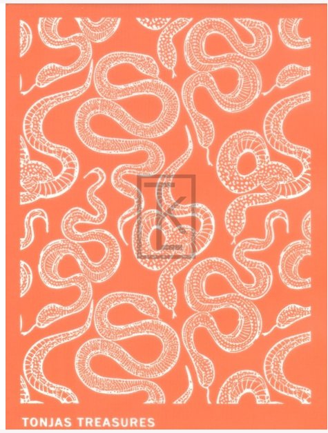 Slithering Snakes Silkscreen | Animal Print Stencil -