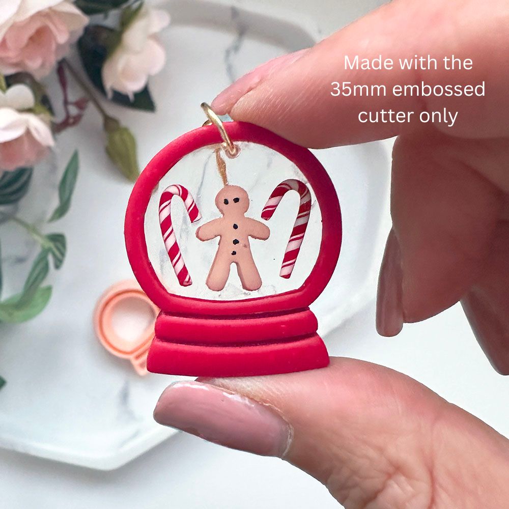 Snowglobe Polymer Clay Cutter | Snow Globe Duo Set of Two -