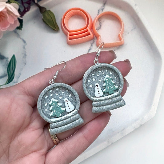 Snowglobe Polymer Clay Cutter | Snow Globe Duo Set of Two -