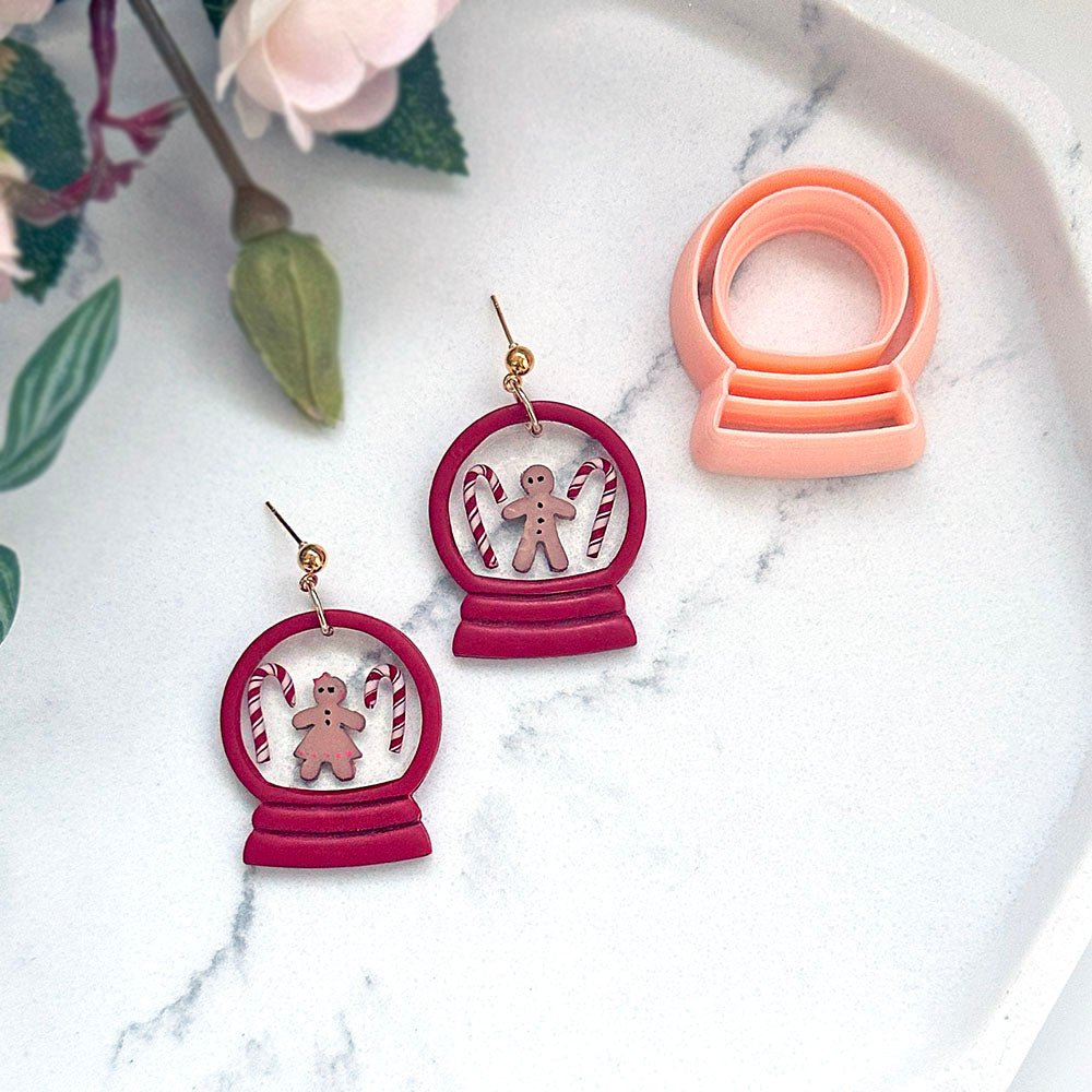 Snowglobe Polymer Clay Cutter | Snow Globe Duo Set of Two -