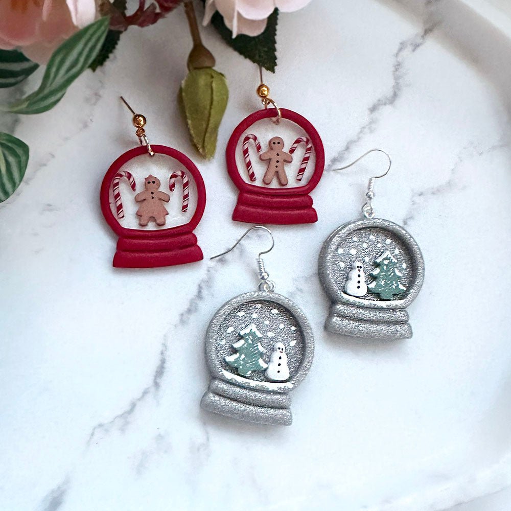 Snowglobe Polymer Clay Cutter | Snow Globe Duo Set of Two -
